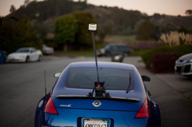 Mounting a video camera behind your car